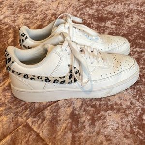 Nike leopard court shoes